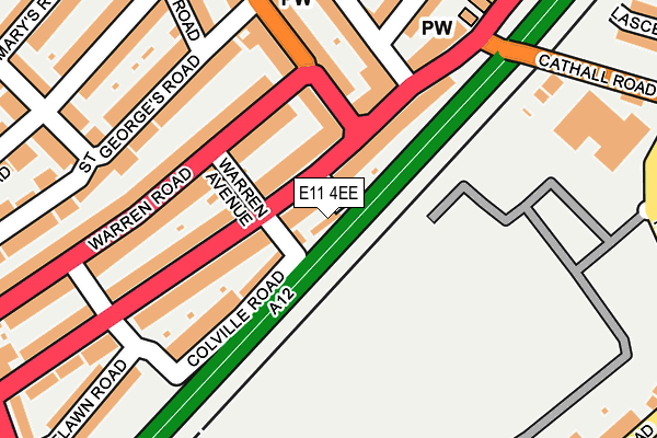E11 4EE map - OS OpenMap – Local (Ordnance Survey)