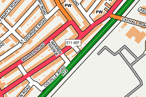 E11 4EF map - OS OpenMap – Local (Ordnance Survey)