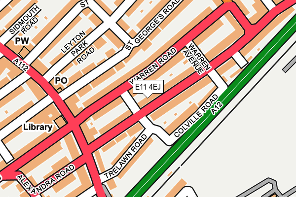 E11 4EJ map - OS OpenMap – Local (Ordnance Survey)