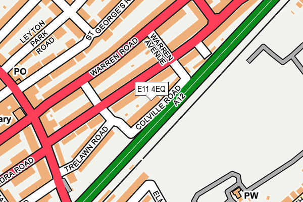 E11 4EQ map - OS OpenMap – Local (Ordnance Survey)