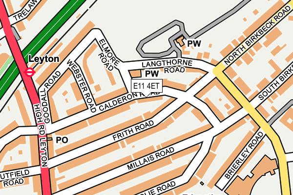 E11 4ET map - OS OpenMap – Local (Ordnance Survey)