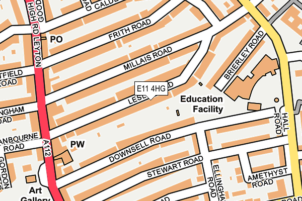 E11 4HG map - OS OpenMap – Local (Ordnance Survey)