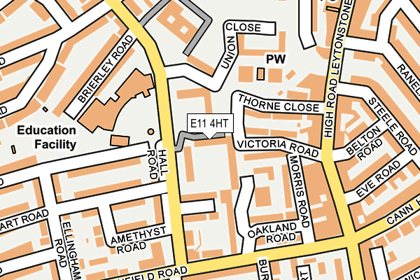E11 4HT map - OS OpenMap – Local (Ordnance Survey)