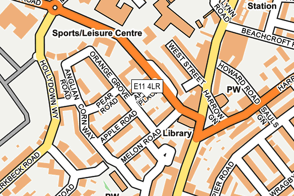 E11 4LR map - OS OpenMap – Local (Ordnance Survey)