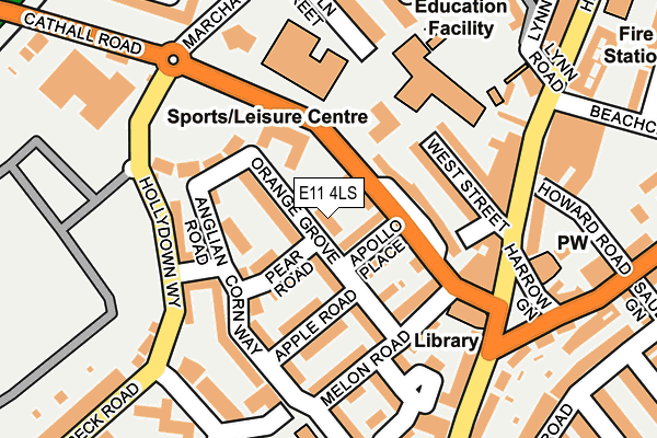 E11 4LS map - OS OpenMap – Local (Ordnance Survey)