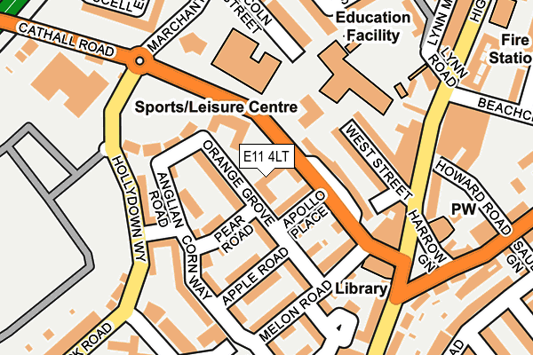 E11 4LT map - OS OpenMap – Local (Ordnance Survey)