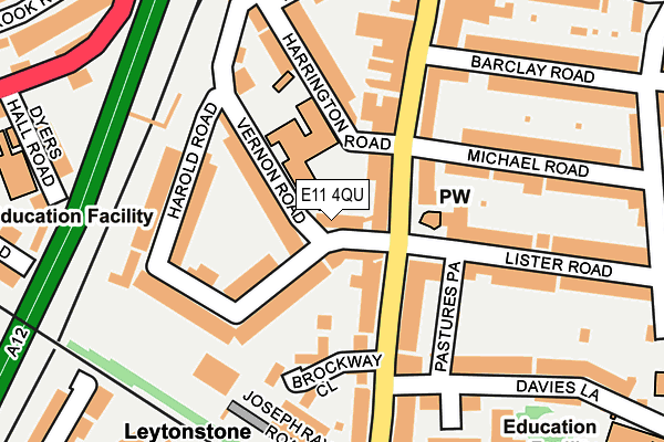 E11 4QU map - OS OpenMap – Local (Ordnance Survey)