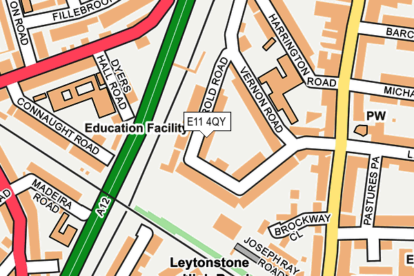 E11 4QY map - OS OpenMap – Local (Ordnance Survey)