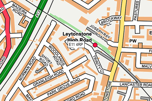 E11 4RP map - OS OpenMap – Local (Ordnance Survey)