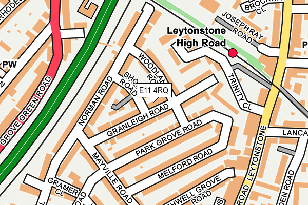 E11 4RQ map - OS OpenMap – Local (Ordnance Survey)