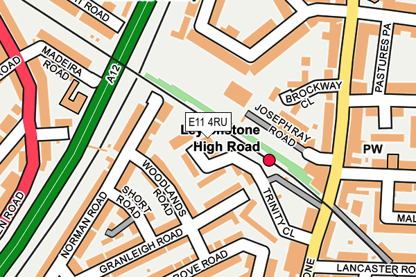 E11 4RU map - OS OpenMap – Local (Ordnance Survey)