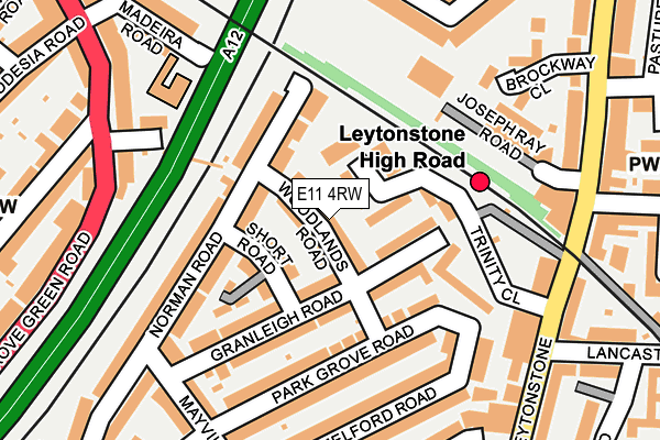 E11 4RW map - OS OpenMap – Local (Ordnance Survey)