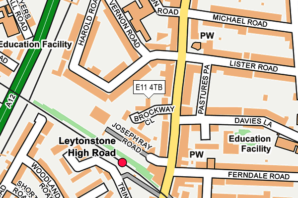 E11 4TB map - OS OpenMap – Local (Ordnance Survey)