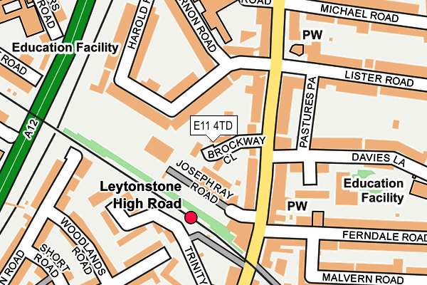 E11 4TD map - OS OpenMap – Local (Ordnance Survey)