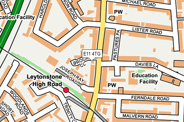 E11 4TG map - OS OpenMap – Local (Ordnance Survey)