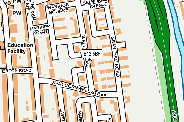 E12 5BF map - OS OpenMap – Local (Ordnance Survey)