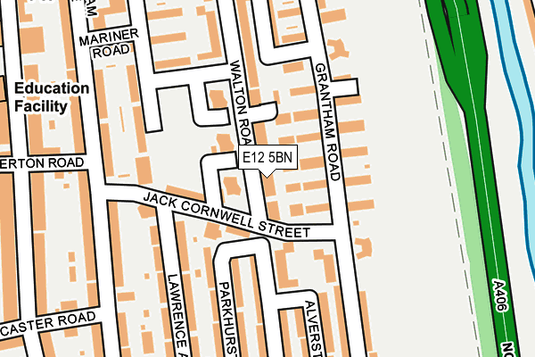 E12 5BN map - OS OpenMap – Local (Ordnance Survey)