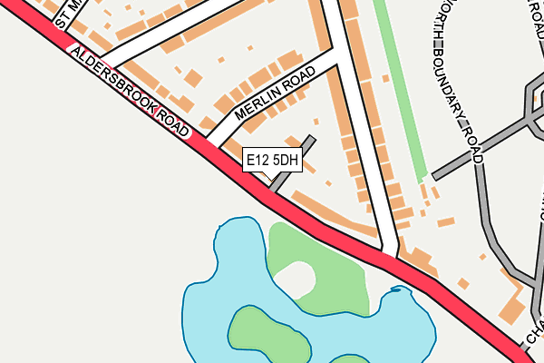 E12 5DH map - OS OpenMap – Local (Ordnance Survey)