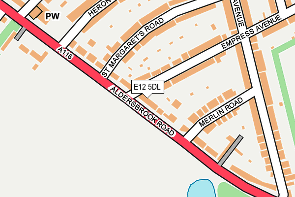 E12 5DL map - OS OpenMap – Local (Ordnance Survey)