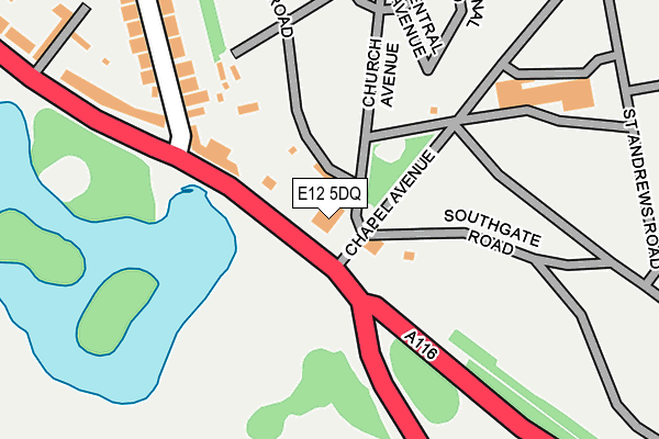 E12 5DQ map - OS OpenMap – Local (Ordnance Survey)