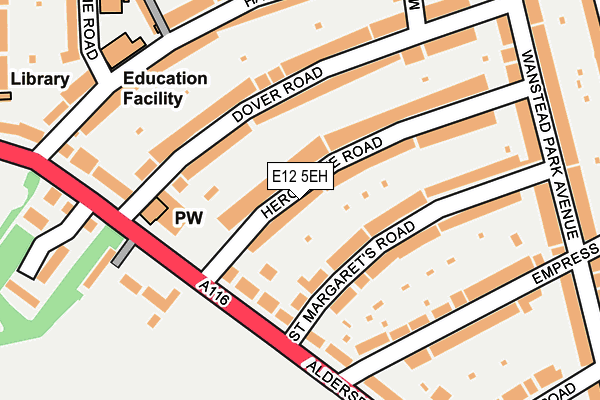 E12 5EH map - OS OpenMap – Local (Ordnance Survey)