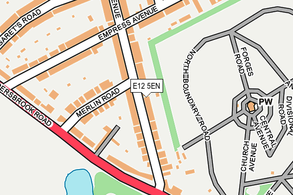 E12 5EN map - OS OpenMap – Local (Ordnance Survey)