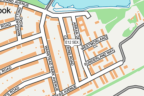 E12 5EX map - OS OpenMap – Local (Ordnance Survey)