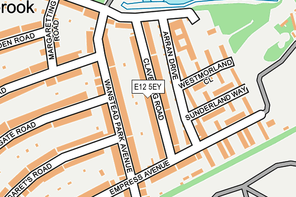 E12 5EY map - OS OpenMap – Local (Ordnance Survey)