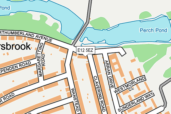 E12 5EZ map - OS OpenMap – Local (Ordnance Survey)