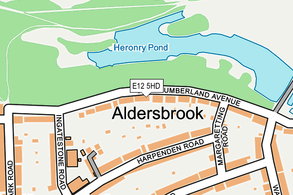 E12 5HD map - OS OpenMap – Local (Ordnance Survey)