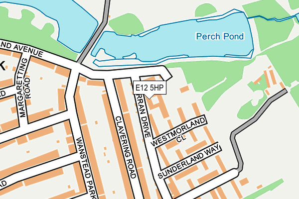 E12 5HP map - OS OpenMap – Local (Ordnance Survey)