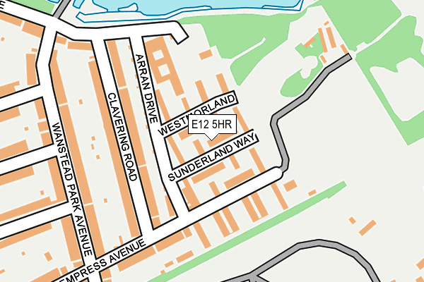 E12 5HR map - OS OpenMap – Local (Ordnance Survey)