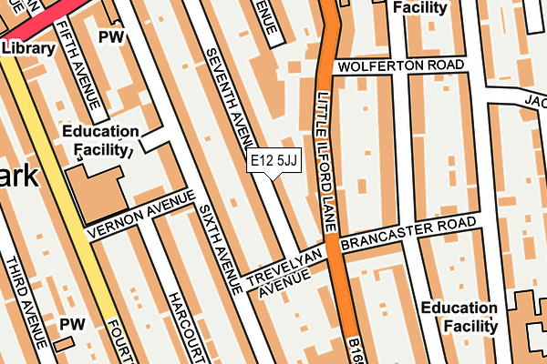 E12 5JJ map - OS OpenMap – Local (Ordnance Survey)