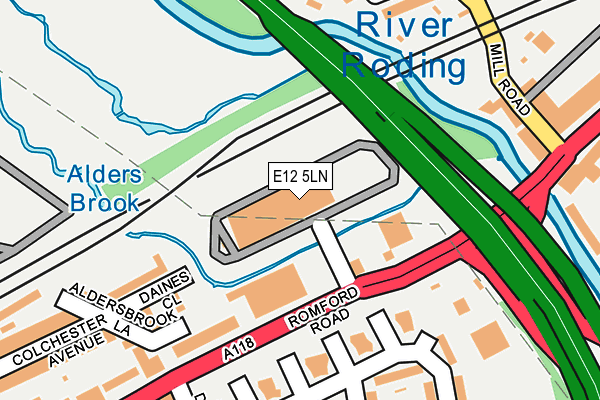 E12 5LN map - OS OpenMap – Local (Ordnance Survey)