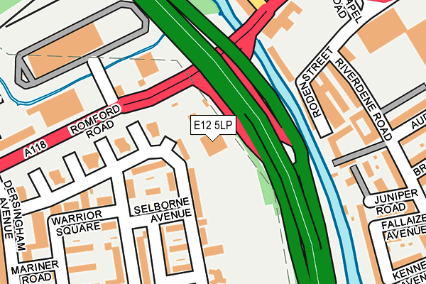 E12 5LP map - OS OpenMap – Local (Ordnance Survey)