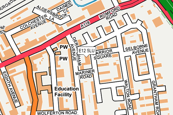 E12 5LU map - OS OpenMap – Local (Ordnance Survey)