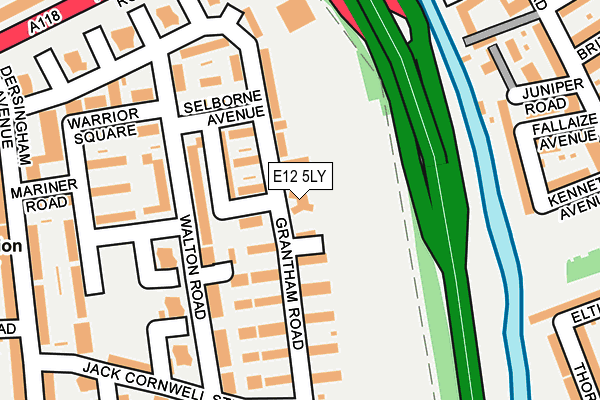 E12 5LY map - OS OpenMap – Local (Ordnance Survey)