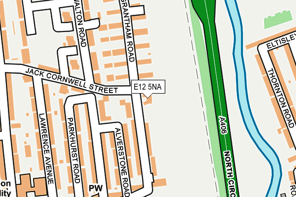 E12 5NA map - OS OpenMap – Local (Ordnance Survey)