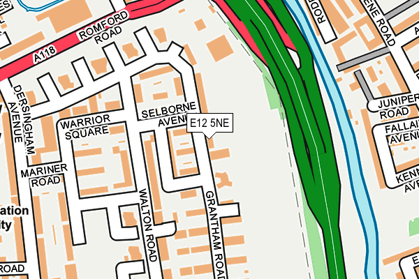 E12 5NE map - OS OpenMap – Local (Ordnance Survey)
