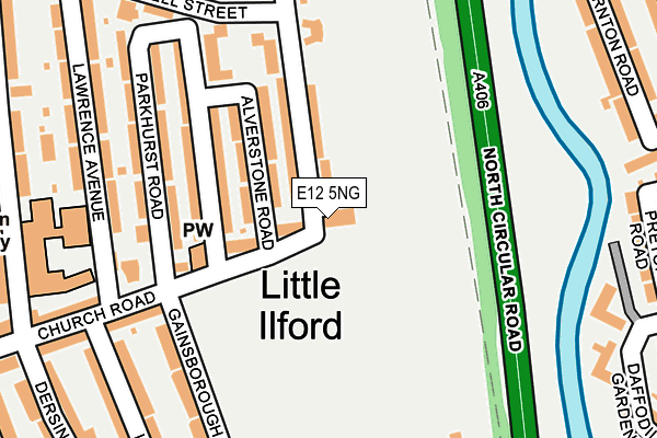 E12 5NG map - OS OpenMap – Local (Ordnance Survey)