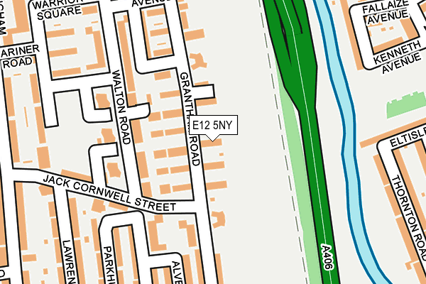 E12 5NY map - OS OpenMap – Local (Ordnance Survey)