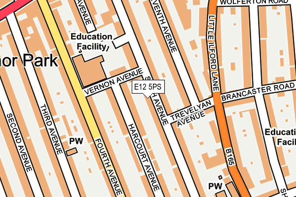 E12 5PS map - OS OpenMap – Local (Ordnance Survey)