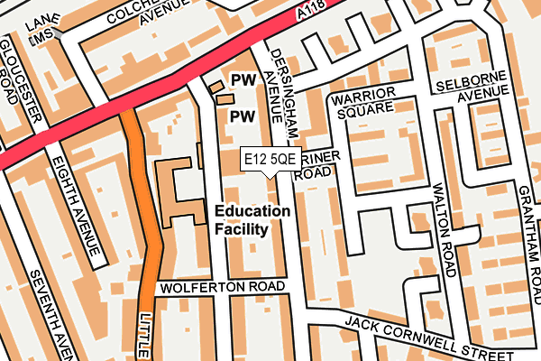 E12 5QE map - OS OpenMap – Local (Ordnance Survey)