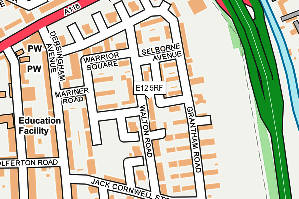 E12 5RF map - OS OpenMap – Local (Ordnance Survey)