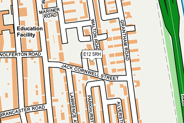 E12 5RH map - OS OpenMap – Local (Ordnance Survey)