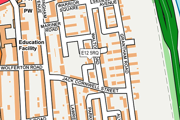 E12 5RQ map - OS OpenMap – Local (Ordnance Survey)