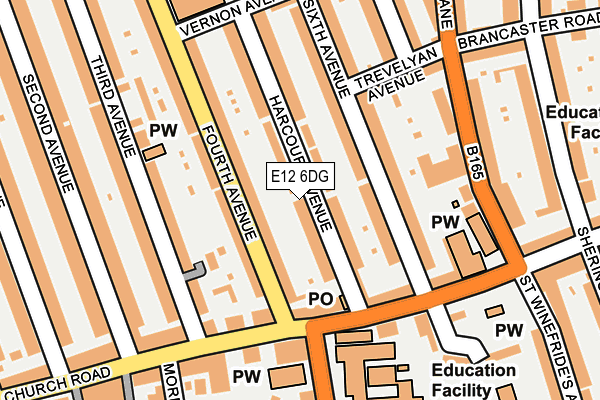 E12 6DG map - OS OpenMap – Local (Ordnance Survey)