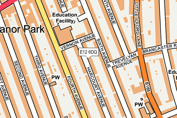 E12 6DQ map - OS OpenMap – Local (Ordnance Survey)