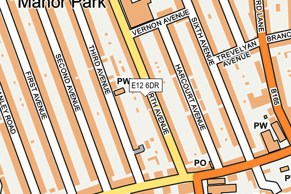 E12 6DR map - OS OpenMap – Local (Ordnance Survey)