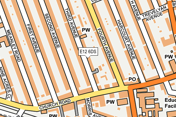 E12 6DS map - OS OpenMap – Local (Ordnance Survey)